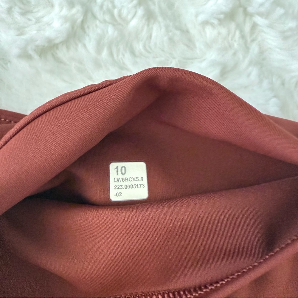 Lululemon Fast High-Rise Dark Terracotta Leggings - Picture 8 of 9